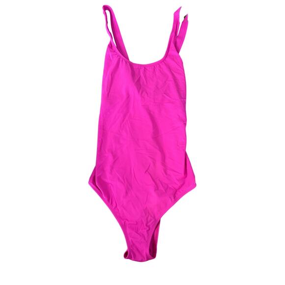 Andie Swim The Full Coverage Tulum One Piece in Fuschia Pink 2XL - Picture 3 of 7